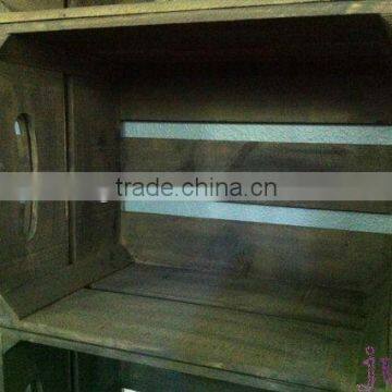 Living Room Antique The Study Wooden Storage Stand Crate photo-2