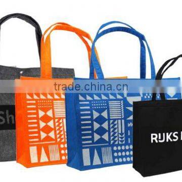 2017 Chinese Products New Model Reusable Foldable Felt Non Woven Shopping Hand Bag Tote Bag China Supplier photo-5