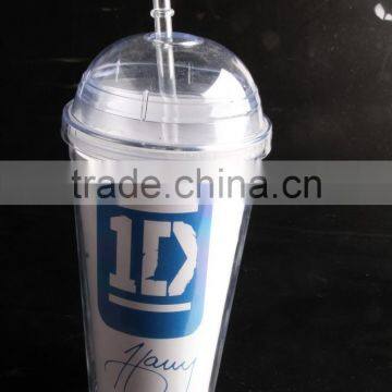 Clear Dome Lid Tumbler Double Wall photo-5