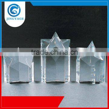 Jingyage Professional service hot promotional custom star tower crystal trophy star plaque crystal star trophy award gift