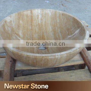 High quality Chinese natural stone travertine sink