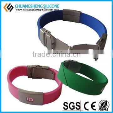 ID Bracelet With Silicone Material for the Old and Chirldren photo-2