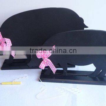cheap customized various shape MDF wooden blackboard
