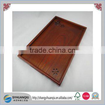 Antique Feature and Hotel Industrial Use Larger Woode Serving Tray photo-4