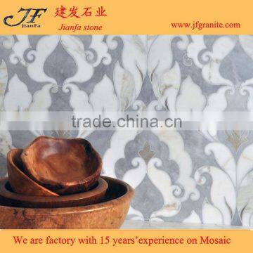 Wholesale High Quality Irregular Afyon Grey Marble Mosaic Design photo-6