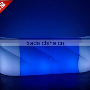 Led Illuminated Modular Corner Wave Glowing Bar Table photo-2
