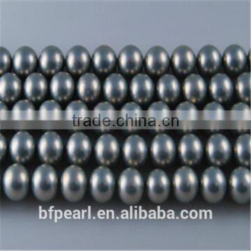 8mm Smoky Round Genuine Shell Pearls Strands Luck Jewelry