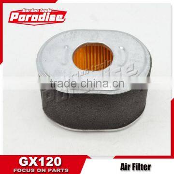 Replacement GX120 Air Filter For Gasoline Generator Spare Parts Black Color