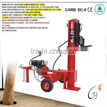 1050mm type hydraulic wood splitter, petrol engine wood splitter for sale, ce wood splitter