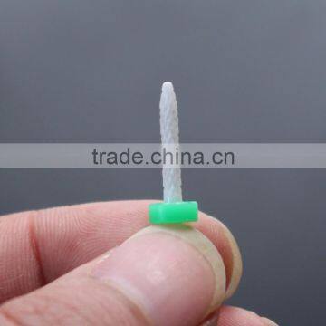 Total Length Nail Drill 38MM White Ceramic Burr For Nail Head Diameter 2MM Small Flame photo-4