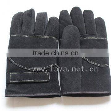 Cow Split Leather Roping Gloves/Outdoor Gloves for Fast Roping