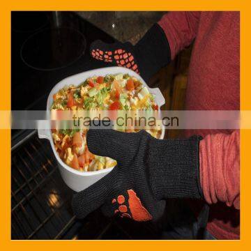 932F Extreme Temperature Heat and Flame Resistant Gloves for BBQ, Grill, Oven, Cooking, Fireplace Etc photo-4
