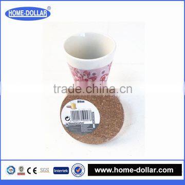 Factory wholesale custom sublimation circle 10cm 4pc protection cork pads