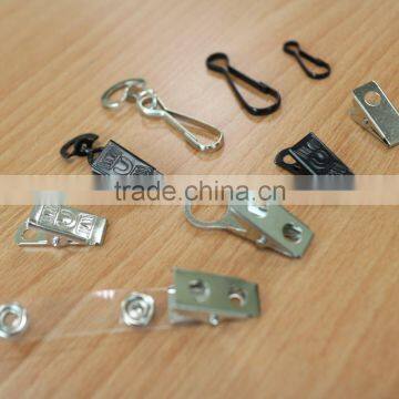 Stamping Steel Metal Badge Clip, Lanyard Swivel Hook, Fashion High Quality Metal Badge ID Bulldog Clip Silver Alligator Clip photo-5