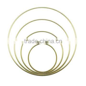 Brass Plate O Ring, High Quality Bright Color Metal O Ring for Handbag Round Ring, Butt Welded Steel Wire Rings ID 2" photo-6