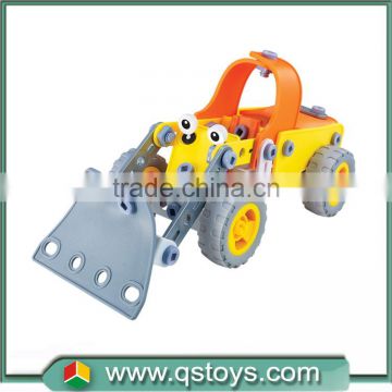 Farm car plastic building blocks with ABS material