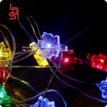 Maple Colorful Copper String Shaped Battery Operated Mini Fairy Firefly Christmas Holiday Decoration Light String photo-2