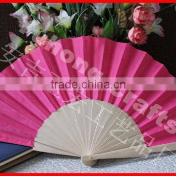 Cheap Spanish Wood Fans Mixed Colors Have Stock photo-2