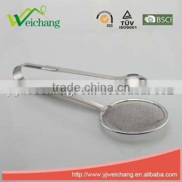 WCA058 Premium Utility Whole Stainless Steel Food Tongs Salad Tongs With Net Low Price photo-3