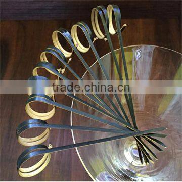 Disposable fashion color decoration party bamboo skewer