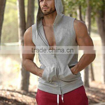 Fashion UK style europe style men sport sleeveless hoodies ,men sport jacket