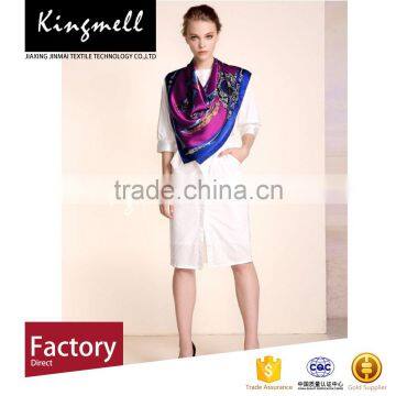 Manufacturing Silk Scarf Digital Printed Long Scarf Wholesales China photo-2