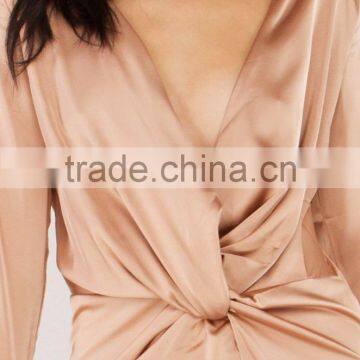 Deep V Neck Sexy Cocktail Dress Latest Design Girls Sexy Night Dress photo-5