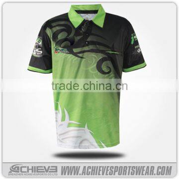 Hot selling sublimation mens polo jersey shirt customized polo shirts