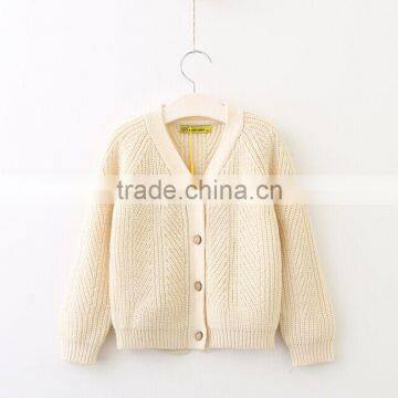 Good Quality V-neck Girl's Cardigan Sweater Design for Children Autumn Wear photo-4