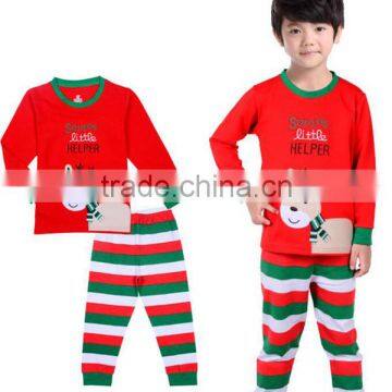 Cheap Wholesale Fashion Nightwear Cotton Kids Christmas Pajama Sets photo-3