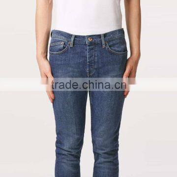 Skinny Blue Plain Branded Jeans Pants for Men Casual Wear in Bulk photo-4