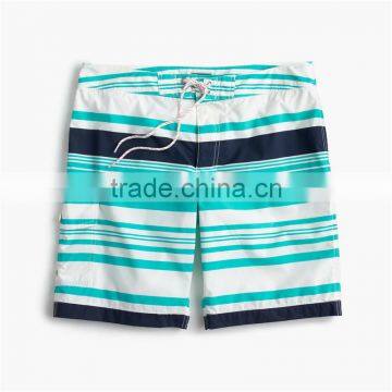 MGOO Wholesale Variegated Stripe Mens Board Shorts 100% Quick-drying Nylon Beach Shorts photo-5