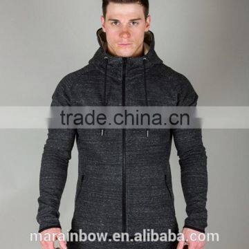 top quality men hoodie jacket customized full zipper gym hoodie tracksuits tops fitness men's clothing