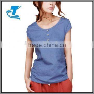 Summer Loose Simple Women Custom t shirt