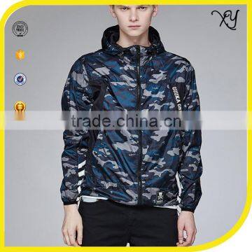 Men's Digital Printed Camo Jacket Zipper Pulls 100% Polyester Light Weight Waterproof Windbreaker Jacket Custom Made photo-2