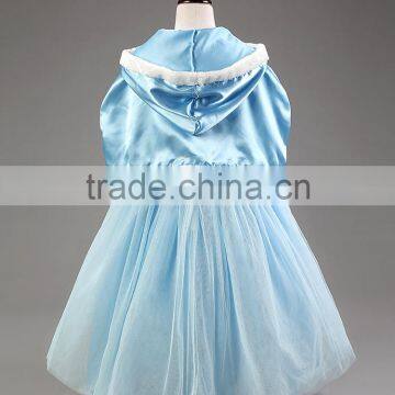 Children Dress Autumn Snow Romance 2016 New Girls Ice Cap Christmas Two Piece Shawl Dress photo-4