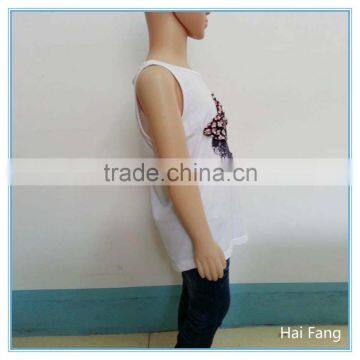 OEM Children Girls Printed Vest, Summer Hot Vests Tops, Knitted Fabric Underwear Set photo-3