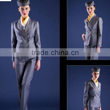 Custom Factory Price Chantilly Outfit Multicolours Stewardess Female Uniforms Wholesale photo-5