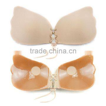 Walson Summer Women Strapless Self Adhesive Push-up Invisible Silicone Bra photo-3
