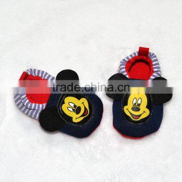 Cute Mickey Face Embroidered Baby Footwear photo-4