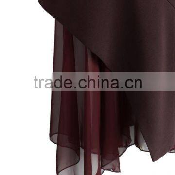 2016 Guangzhou Shandao Factory Summer New Arrivals High Fashion Formal Wine Red High Waist Cotton Ladies Office Uniform Skirts photo-3