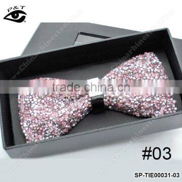 Luxury Glitter Rhinestones Bow Ties Vintage Ties for Men's Wedding Dress With Gift Box 12x6cm photo-5
