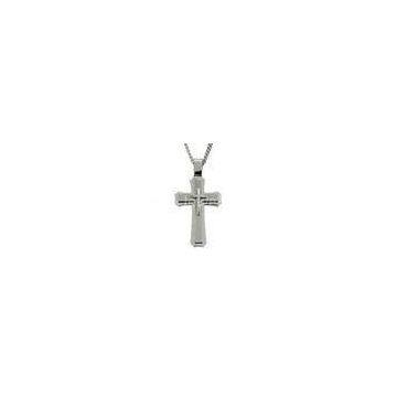 OEM / ODM hypoallergenic comfort fit Matte mens stainless steel cross pendants