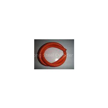 High Intensity Orange PVC Pipe / LP Gas Hose For Nigeria , 50m/Roll With Shrink Wrap