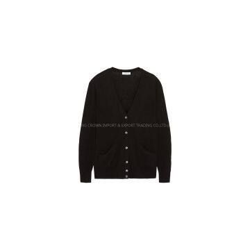 ladies black cashmere cardigan