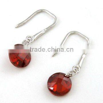 925 sterling silver gemstone earrings je