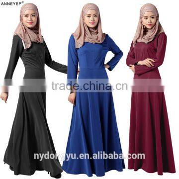 solid color blue red muslim dress/ juja muslim islamic middle east abrabian abaya kaftan dresses/fancy dl islamic muslim dress