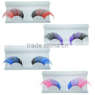Synthetic False Eyelashes Natural Looking,Wholesale Colored Salon False Eyelashes Extensions Mink Strip Fake Eyelashes
