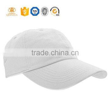 Custom fashion plain white baseball cap