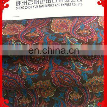 2015 latest Italy design pattern small flower cashew print paisley printed fabrics